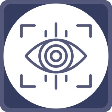 Göz simgesi vektör illüstrasyonu