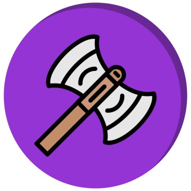 Balta simgesi. Baltanın vektör illüstrasyonu