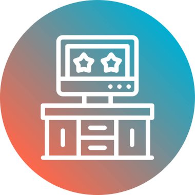 Bilgisayar simgesinin vektör illüstrasyonu