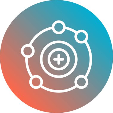 Vektör illüstrasyonu, tıbbi simge