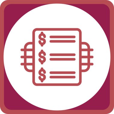 Para için. Web simgesi basit tasarım