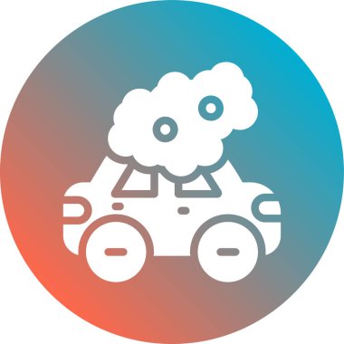 araba simgesi vektör illüstrasyonu