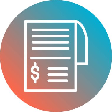 İş belgesi simgesinin vektör illüstrasyonu