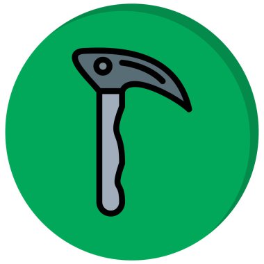 kürek simgesi vektör illüstrasyonu