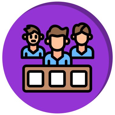 İnsan simgesinin vektör illüstrasyonu