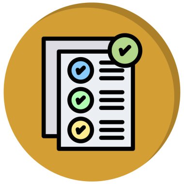 Belge. Web simgesi basit illüstrasyon