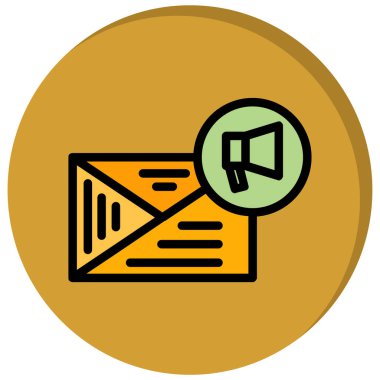 Moda biçimi izole edilmiş arkaplanda e- posta simgesi