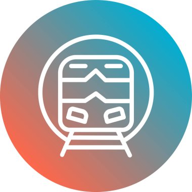 tren simgesi vektör illüstrasyonu