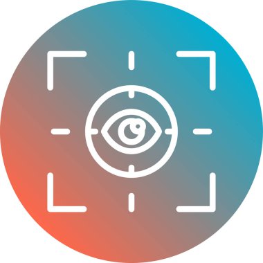 Göz simgesi vektör illüstrasyonu