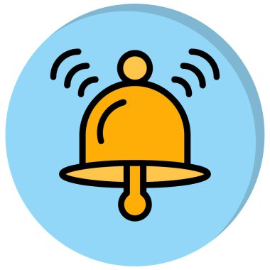 Çan simgesi, vektör çizimi