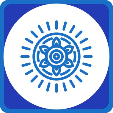 Bir yıldız simgesinin vektör illüstrasyonu