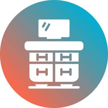 Modern simgenin vektör illüstrasyonu