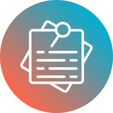 kağıt belge simgesi mavi arkaplanda izole edildi. dosya simgesi. Kontrol listesi simgesi. İş konsepti. Çember beyaz düğme. vektör.