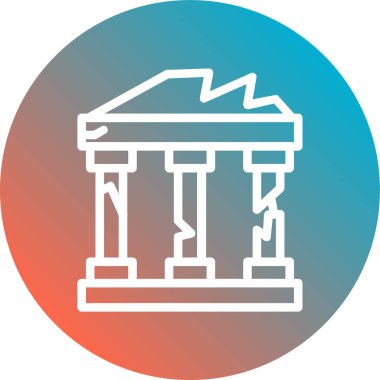 bina simgesi, vektör illüstrasyonu