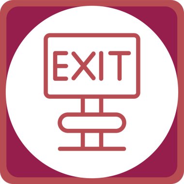 çıkış simgesi çizimi