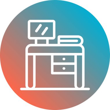 Yazıcı. Web simgesi basit illüstrasyon