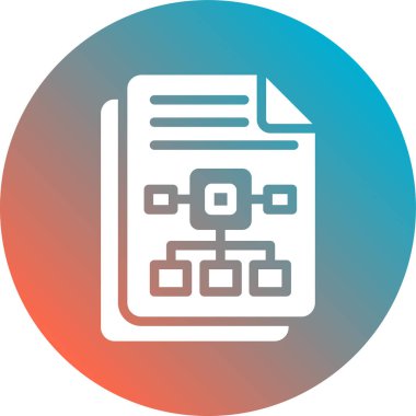 Dosya simgesinin vektör illüstrasyonu