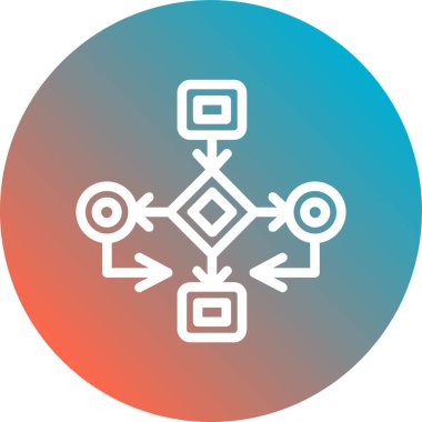 İş ve finans simgesinin vektör illüstrasyonu