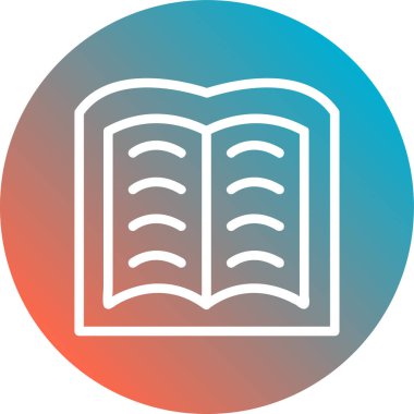 kitap simgesi vektör illüstrasyonu