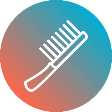 Kolayca değiştirebilen ya da düzenleyebilen tarak vektör simgesi