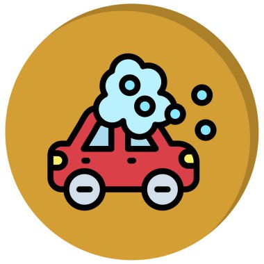 - Araba. Web simgesi basit illüstrasyon