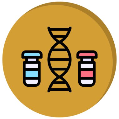 DNA simgesi vektör illüstrasyonu