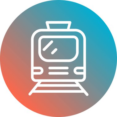 tren vektör resimleme simgesi