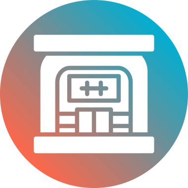 Tıbbi ve bakım ikonunun vektör illüstrasyonu