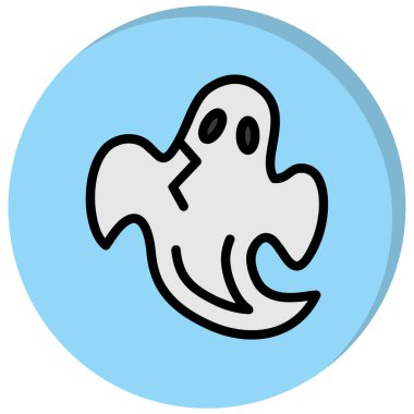 Hayalet. Web simgesi basit tasarım