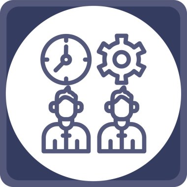 Saat ayarları vektör simgesi