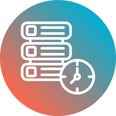 Zaman simgesi vektör illüstrasyonu