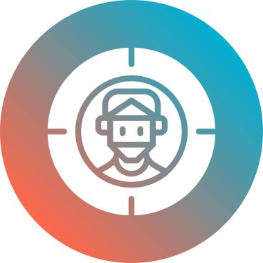 Maskeli bir adamın vektör çizimi