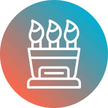 Mum. Web simgesi basit illüstrasyon