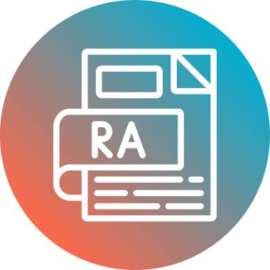 Dosya biçiminin vektör illüstrasyonu