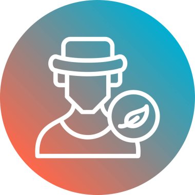 Dedektif şapka vektör simgesi