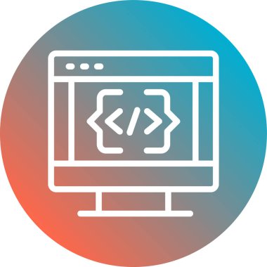 Web simgesi vektör illüstrasyonu