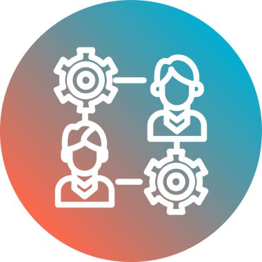 İnsan simgesinin vektör illüstrasyonu