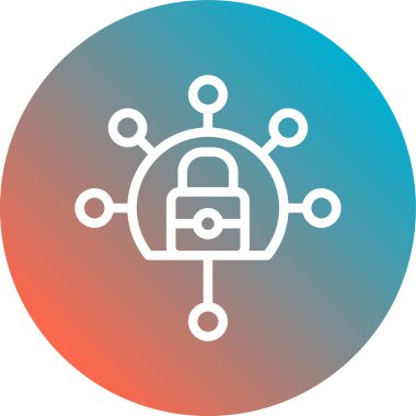 yassı simgeyi kilitle, vektör, illüstrasyon