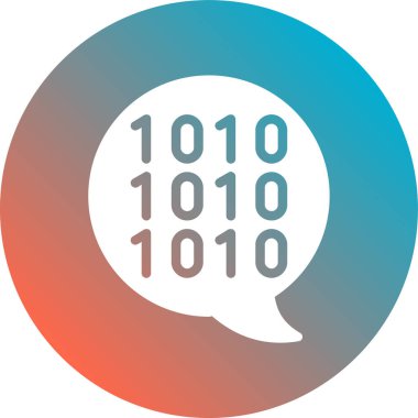 Modern sohbet baloncuğu simgesinin vektör çizimi