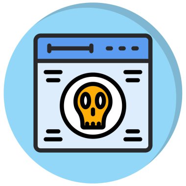 Web simgesi, vektör illüstrasyonu