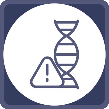 DNA simgesinin vektör illüstrasyonu