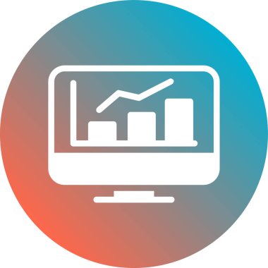 grafik ikonu vektör illüstrasyonu