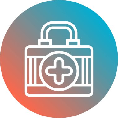 Tıbbi ve bakım ikonunun vektör illüstrasyonu