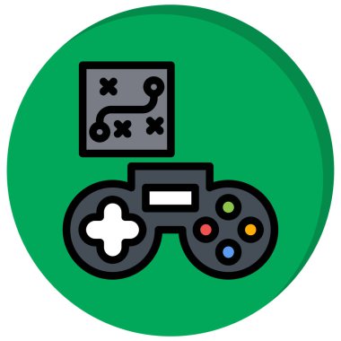 Moda biçimi izole edilmiş arkaplanda oyun denetleyici simgesi