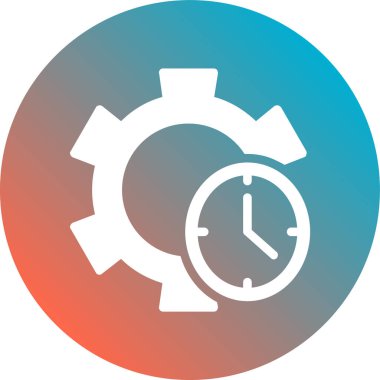 Saat. Web simgesi basit illüstrasyon