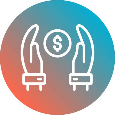 Dolar simgesi vektör illüstrasyonu