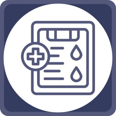 Tıbbi bir simgenin vektör illüstrasyonu