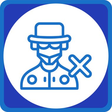 Bir insan simgesinin vektör illüstrasyonu