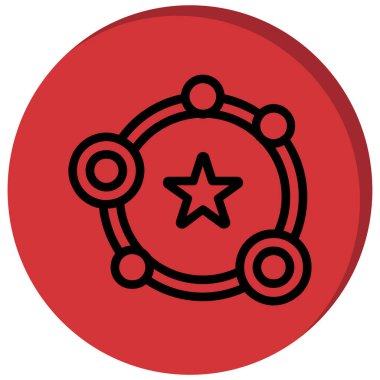 Moda biçimi izole edilmiş arkaplan yıldız simgesi