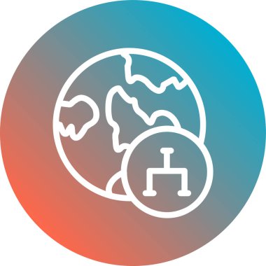 Küresel haritanın vektör simgesi